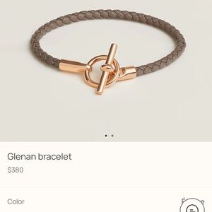 Hermes Light Green Glenan Bracelet